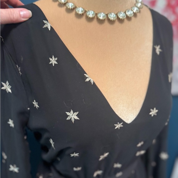 Lovers and Friends Black Star Patterned Dress S - Picture 2 of 7